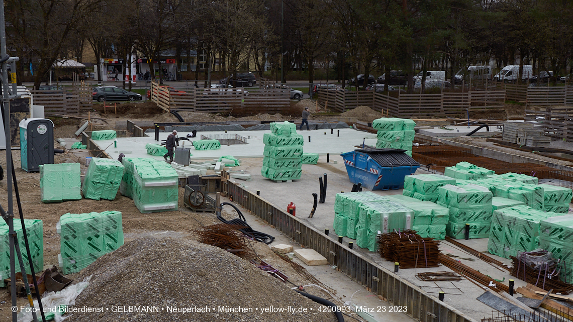 23.03.2023 - Baustelle am Haus für Kinder in Neuperlach